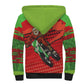 Afro Santa Braaap Sherpa Hoodie Motorcross Christmas