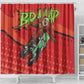 Afro Santa Braaap Shower Curtain Motorcross Christmas