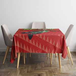 Afro Santa Braaap Tablecloth Motorcross Christmas