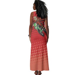 Afro Santa Braaap Tank Maxi Dress Motorcross Christmas