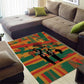 African American 1968 Area Rug Black Power Fists of Freedom