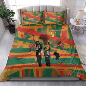 African American 1968 Bedding Set Black Power Fists of Freedom