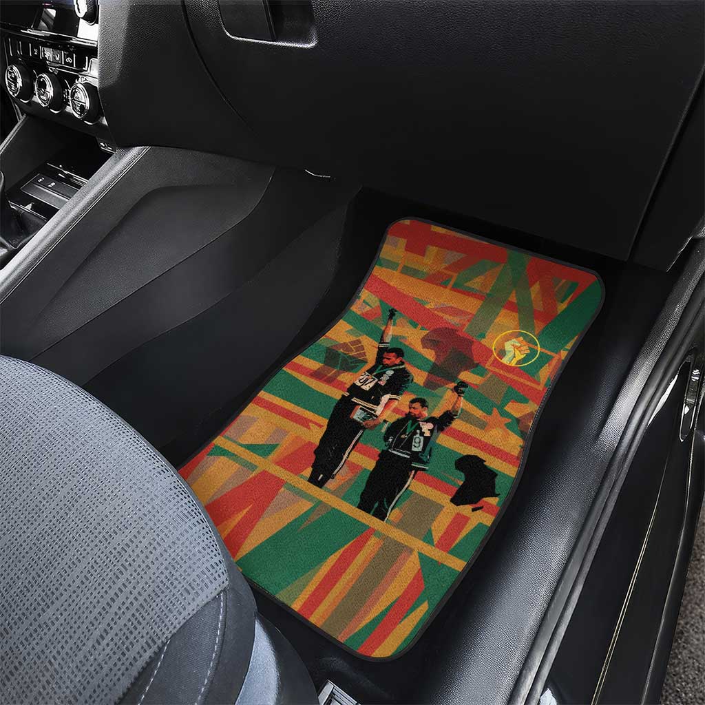 African American 1968 Car Mats Black Power Fists of Freedom
