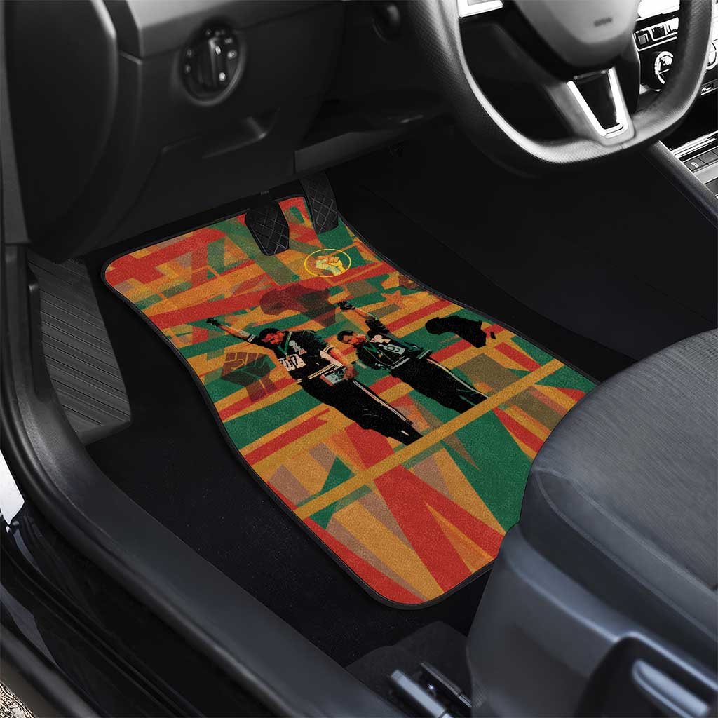 African American 1968 Car Mats Black Power Fists of Freedom