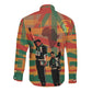 African American 1968 Long Sleeve Button Shirt Black Power Fists of Freedom
