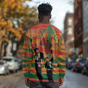 African American 1968 Long Sleeve Shirt Black Power Fists of Freedom