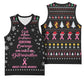 Christmas Tree Breast Cancer Afro Basketball Jersey Survivor African DT03