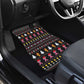 Christmas Tree Breast Cancer Afro Car Mats Survivor African