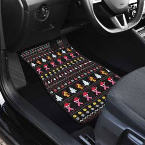 Christmas Tree Breast Cancer Afro Car Mats Survivor African