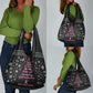 Christmas Tree Breast Cancer Afro Grocery Bag Survivor African