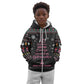 Christmas Tree Breast Cancer Afro Kid Hoodie Survivor African
