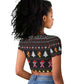 Christmas Tree Breast Cancer Afro Raglan Cropped T shirt Survivor African