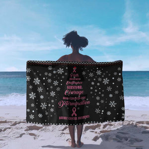 Christmas Tree Breast Cancer Afro Sarong Survivor African