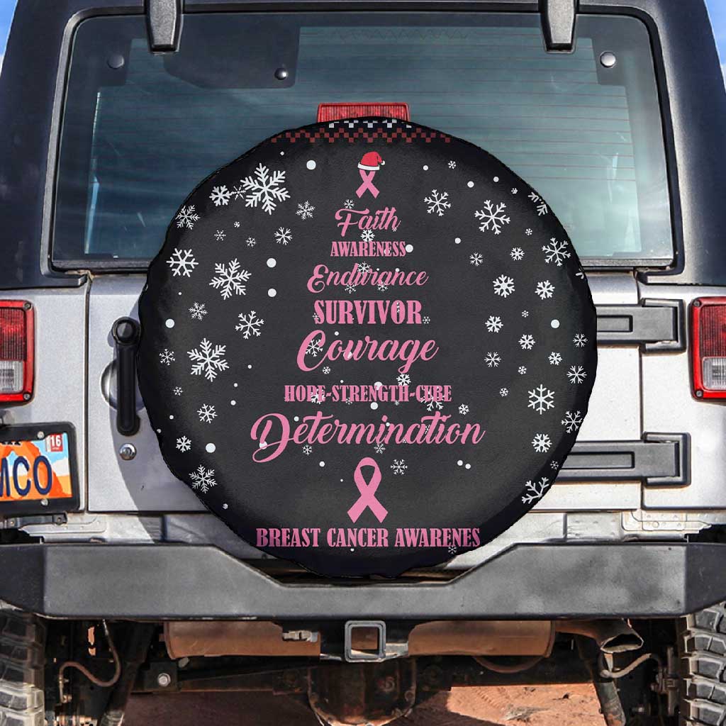 Christmas Tree Breast Cancer Afro Spare Tire Cover Survivor African