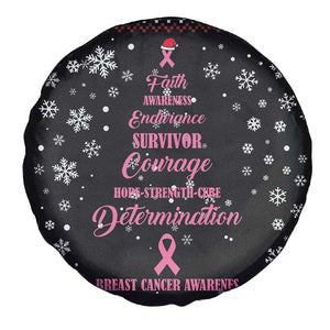 Christmas Tree Breast Cancer Afro Spare Tire Cover Survivor African