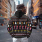 Christmas Tree Breast Cancer Afro Zip Hoodie Survivor African