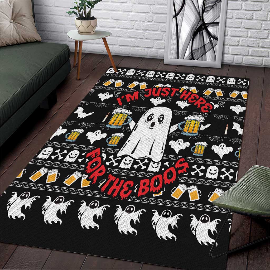 Christmas Africa Boo Beer Area Rug I'm Just Here For The Boss