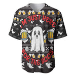 Christmas Africa Boo Beer Baseball Jersey I'm Just Here For The Boss