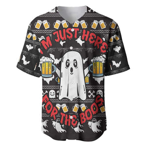 Christmas Africa Boo Beer Baseball Jersey I'm Just Here For The Boss