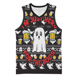 Christmas Africa Boo Beer Basketball Jersey I'm Just Here For The Boss DT03