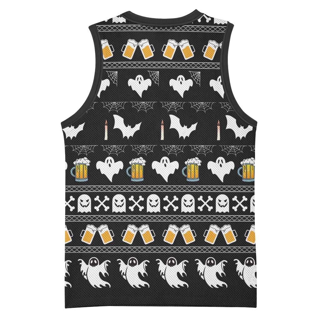 Christmas Africa Boo Beer Basketball Jersey I'm Just Here For The Boss DT03
