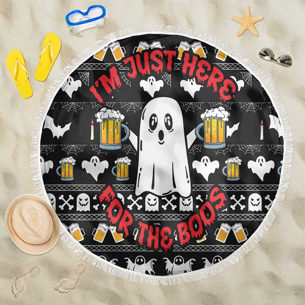 Christmas Africa Boo Beer Beach Blanket I'm Just Here For The Boss