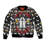 Christmas Africa Boo Beer Bomber Jacket I'm Just Here For The Boss