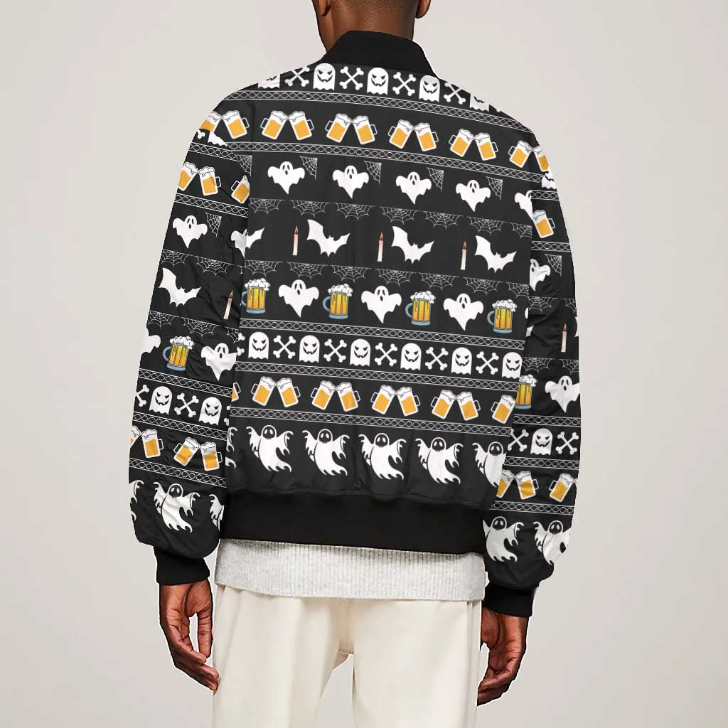 Christmas Africa Boo Beer Bomber Jacket I'm Just Here For The Boss