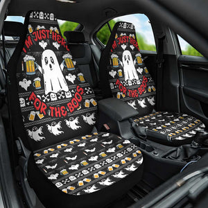 Christmas Africa Boo Beer Car Seat Cover I'm Just Here For The Boss