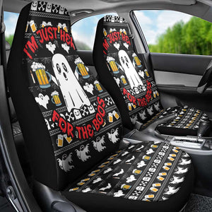 Christmas Africa Boo Beer Car Seat Cover I'm Just Here For The Boss