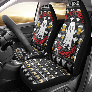 Christmas Africa Boo Beer Car Seat Cover I'm Just Here For The Boss