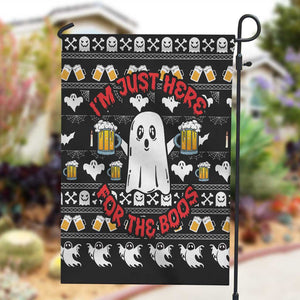 Christmas Africa Boo Beer Garden Flag I'm Just Here For The Boss