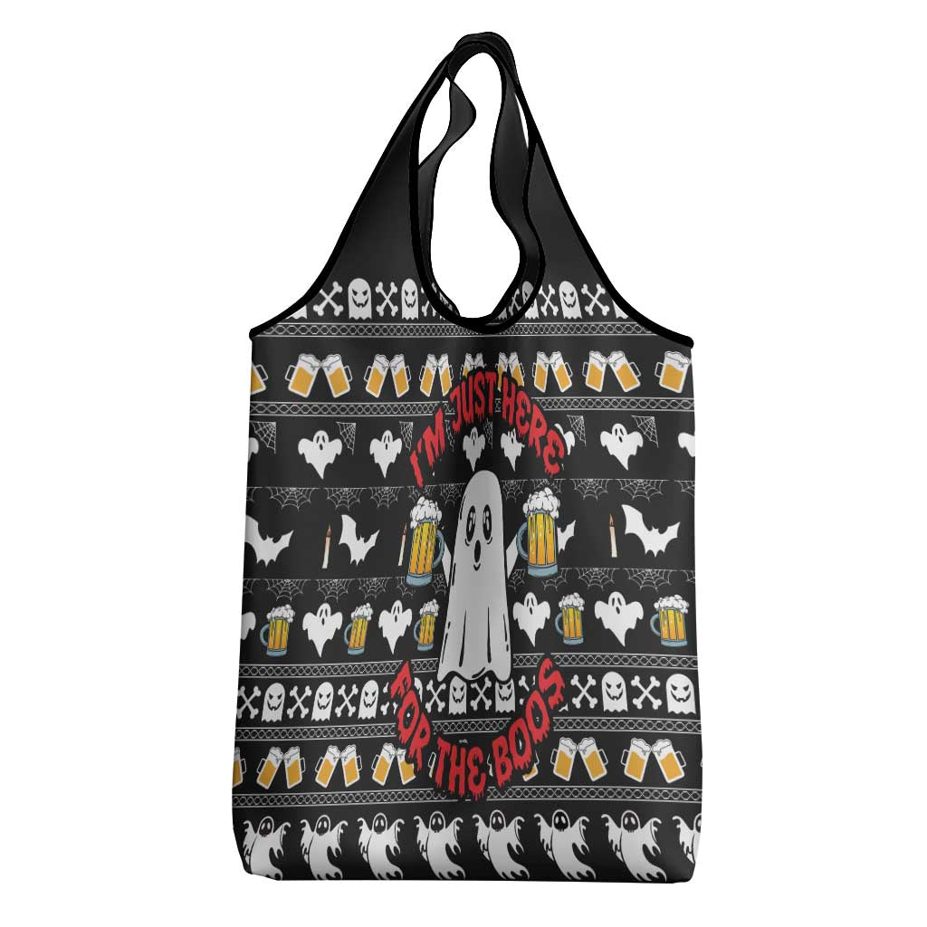 Christmas Africa Boo Beer Grocery Bag I'm Just Here For The Boss