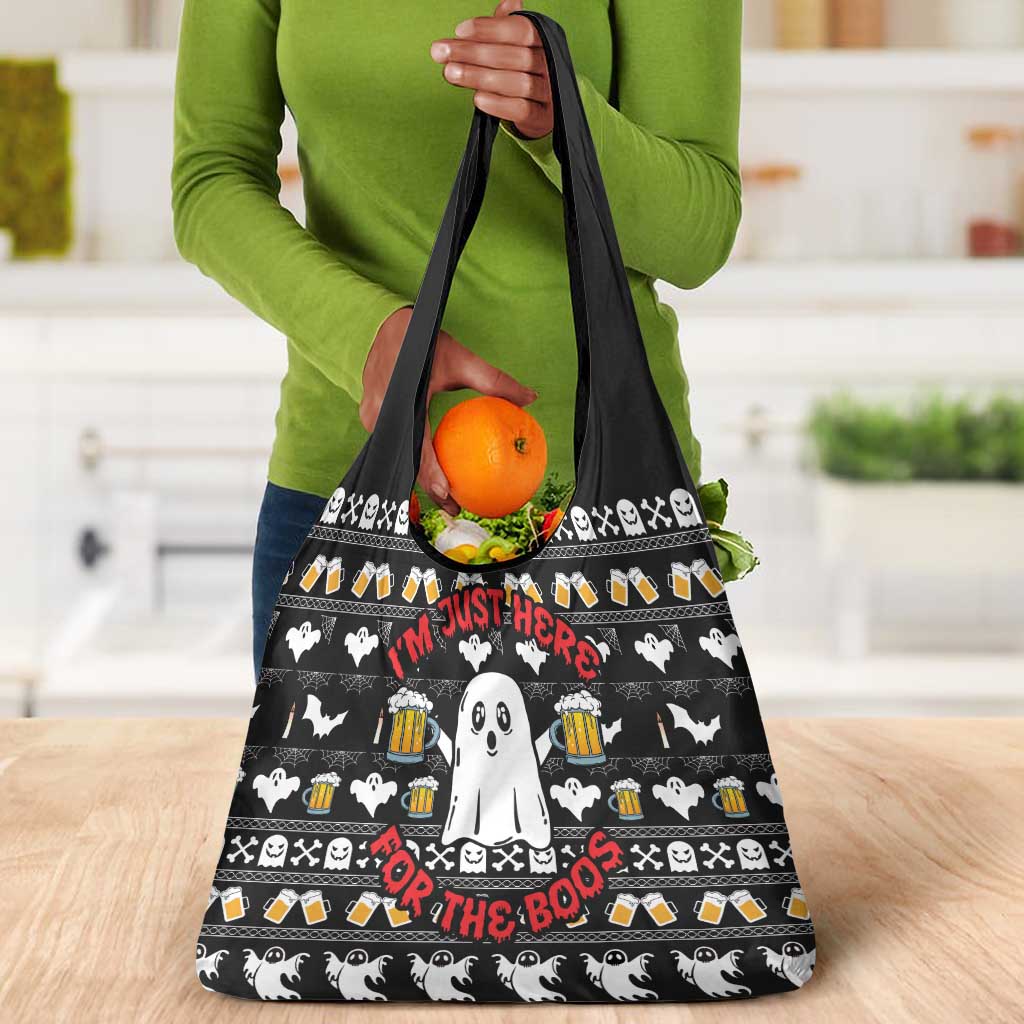 Christmas Africa Boo Beer Grocery Bag I'm Just Here For The Boss