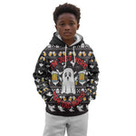Christmas Africa Boo Beer Kid Hoodie I'm Just Here For The Boss