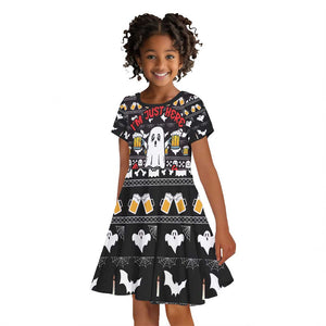 Christmas Africa Boo Beer Kid Short Sleeve Dress I'm Just Here For The Boss