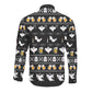 Christmas Africa Boo Beer Long Sleeve Button Shirt I'm Just Here For The Boss