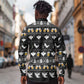 Christmas Africa Boo Beer Long Sleeve Button Shirt I'm Just Here For The Boss