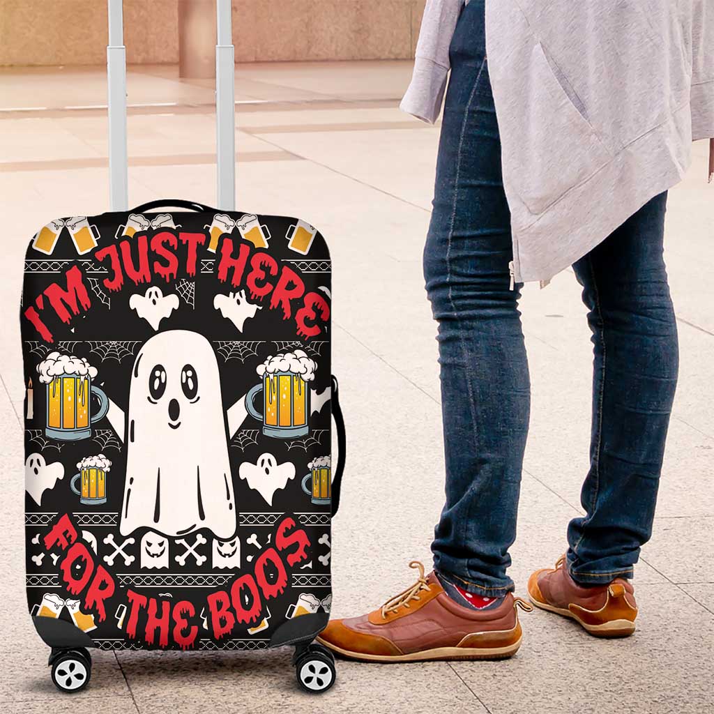 Christmas Africa Boo Beer Luggage Cover I'm Just Here For The Boss