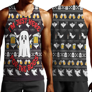 Christmas Africa Boo Beer Men Tank Top I'm Just Here For The Boss