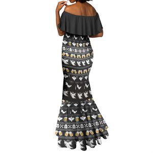 Christmas Africa Boo Beer Mermaid Dress I'm Just Here For The Boss