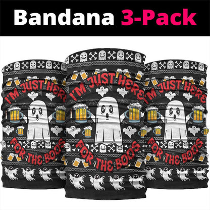 Christmas Africa Boo Beer Neck Gaiter I'm Just Here For The Boss DT03