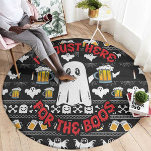 Christmas Africa Boo Beer Round Carpet I'm Just Here For The Boss