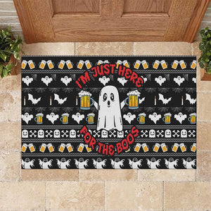 Christmas Africa Boo Beer Rubber Doormat I'm Just Here For The Boss