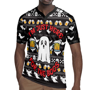 Christmas Africa Boo Beer Rugby Jersey I'm Just Here For The Boss