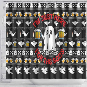 Christmas Africa Boo Beer Shower Curtain I'm Just Here For The Boss