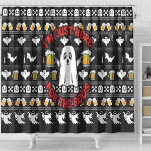 Christmas Africa Boo Beer Shower Curtain I'm Just Here For The Boss