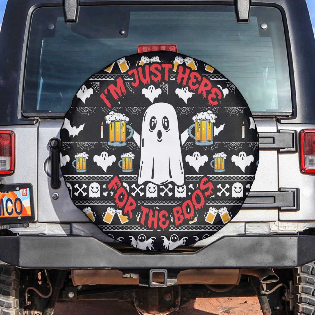 Christmas Africa Boo Beer Spare Tire Cover I'm Just Here For The Boss