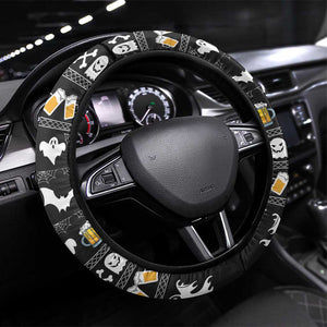 Christmas Africa Boo Beer Steering Wheel Cover I'm Just Here For The Boss