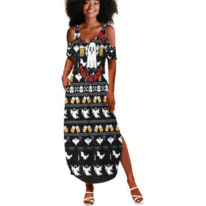 Christmas Africa Boo Beer Summer Maxi Dress I'm Just Here For The Boss